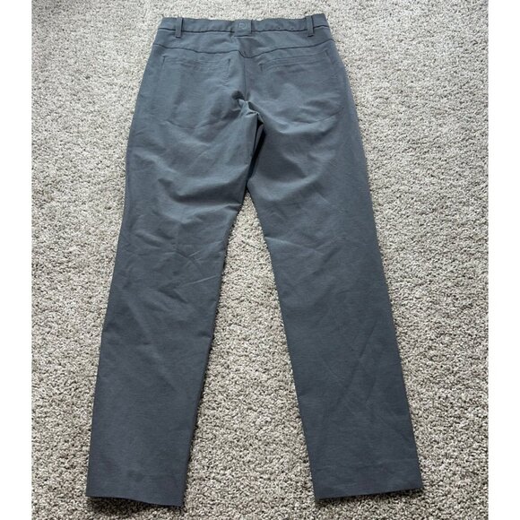 Foot-joy Men's Gray Slim Fit Casual Pants W30/L30 Polyester & Spandex Blend - Picture 4 of 11